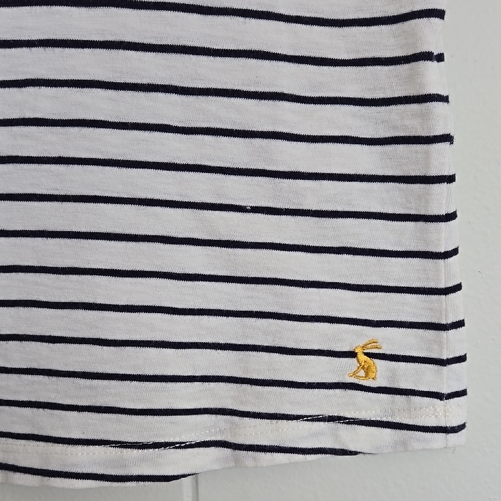 Joules Bee Design Embroidered Button Shoulder Top Size 8 - Picture 8 of 15